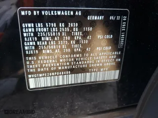 2022 Volkswagen ID.4 Pro S with VIN WVGTMPE26NP048486, listed as a Copart auction lot 39933473 with 7172 miles. Bid and sale history available at carsss.com. Image 13.
