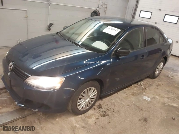 2014 Volkswagen Jetta Sedan S with VIN 3VW2K7AJ7EM438342, listed as a IAAI auction lot 41726743 with 110,721 mi miles. Bid and sale history available at carsss.com. Image 2.