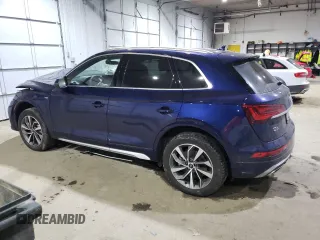 2023 Audi Q5 S line Prestige with VIN WA1FAAFY2P2163638, listed as a Copart auction lot 88689055 with 12,755 mi miles and Salvage Title. Bid and sale history available at carsss.com. Image 2.