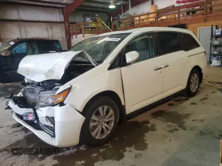 2017 Honda Odyssey EX-L with VIN 5FNRL5H66HB005558, listed as a Copart auction lot 51144495 with 26,128 mi miles and Salvage Title. Bid and sale history available at DreamBid. Image 1.