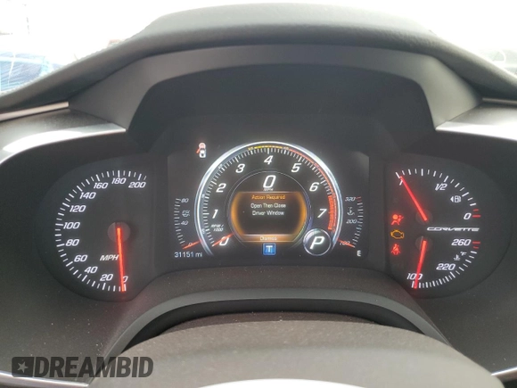 2017 Chevrolet Corvette 1LT with VIN 1G1YB2D75H5113479, listed as a Copart auction lot 47667185 with 31,151 mi miles and Salvage Title. Bid and sale history available at carsss.com. Image 9.