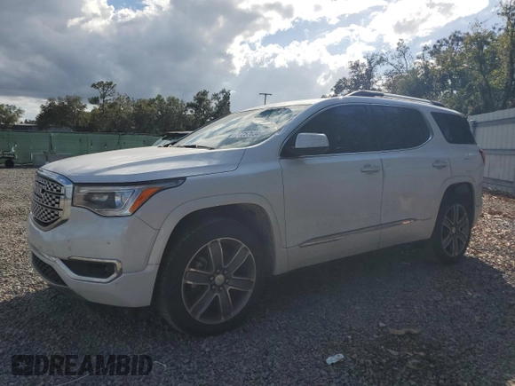 2017 GMC Acadia Denali with VIN 1GKKNPLS8HZ195101, listed as a Copart auction lot 46375685 with Not Provided miles and Salvage Title. Bid and sale history available at DreamBid. Image 1.