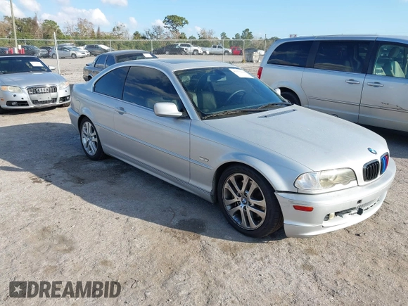 2002 BMW 3 Series 330Ci with VIN WBABN53432JU38611, listed as a IAAI auction lot 41577630 with 166,771 mi miles and . Bid and sale history available at carsss.com. Image 1.