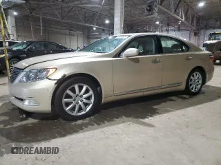 2008 Lexus LS 460 with VIN JTHBL46F385058636, listed as a Copart auction lot 51549965 with 124,292 mi miles and Clean Title. Bid and sale history available at carsss.com. Image 1.