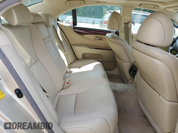 2007 Lexus LS 460 with VIN JTHBL46F775047802, listed as a Copart auction lot 56669525 with 181,584 mi miles and Salvage title. Bid and sale history available at DreamBid. Image 10.