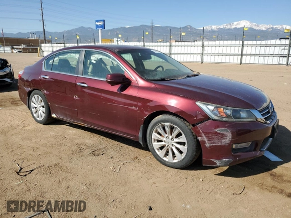 2013 Honda Accord EX-L with VIN 1HGCR2F88DA043689, listed as a Copart auction lot 52606555 with 135,000 mi miles and Clean Title. Bid and sale history available at DreamBid. Image 4.