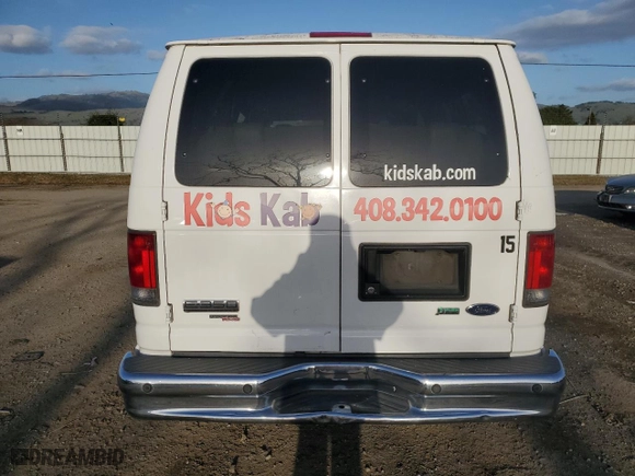 2010 Ford Econoline Wagon XL with VIN 1FBSS3BL5ADA43808, listed as a Copart auction lot 44814335 with 224,363 mi miles and Clean Title. Bid and sale history available at carsss.com. Image 6.