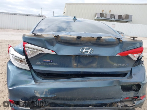 2015 Hyundai Sonata Sport with VIN 5NPE34AB5FH163825, listed as a IAAI auction lot 42013743 with Not Provided miles and . Bid and sale history available at carsss.com. Image 6.