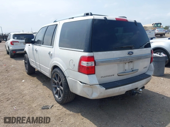 2015 Ford Expedition Platinum with VIN 1FMJU1LT3FEF23475, listed as a IAAI auction lot 42162020 with 224,634 mi miles and . Bid and sale history available at DreamBid. Image 3.