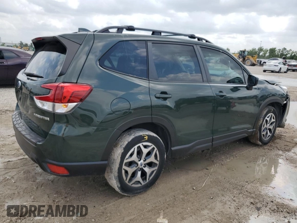 2022 Subaru Forester Premium with VIN JF2SKAEC0NH476996, listed as a Copart auction lot 54122945 with 43,108 mi miles and Salvage title. Bid and sale history available at DreamBid. Image 3.