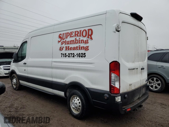 2020 Ford Transit Cargo with VIN 1FTBR2C85LKA39378, listed as a Copart auction lot 86357854 with 54,809 mi miles and Salvage Title. Bid and sale history available at carsss.com. Image 2.