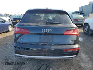 2018 Audi Q5 Premium Plus with VIN WA1BNAFY5J2076813, listed as a Copart auction lot 87555425 with 0 mi miles and Salvage Title. Bid and sale history available at carsss.com. Image 6.