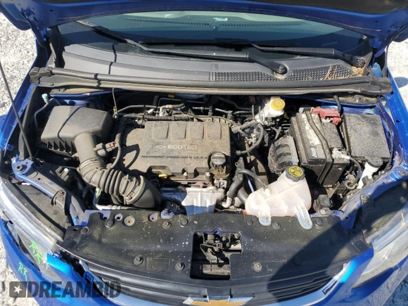2020 Chevrolet Sonic LT with VIN 1G1JD5SB0L4143119, listed as a Copart auction lot 53456455 with 46,462 mi miles and Salvage title. Bid and sale history available at DreamBid. Image 11.