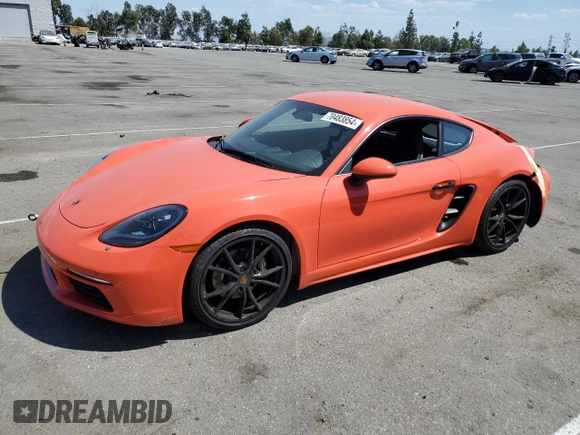 2021 Porsche 718 Cayman z VIN WP0AA2A87MS260522, wystawiony jako Copart lot #70483854 z przebiegiem 5 117 mil mil oraz Szkoda całkowita • Salvage title. Historia ofert i sprzedaży dostępna na DreamBid. Obrazek 1.