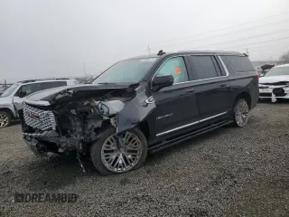 2021 GMC Yukon XL Denali with VIN 1GKS2JKL7MR175481, listed as a Copart auction lot 83849774 with 0 mi miles and Salvage Title. Bid and sale history available at carsss.com. Image 1.