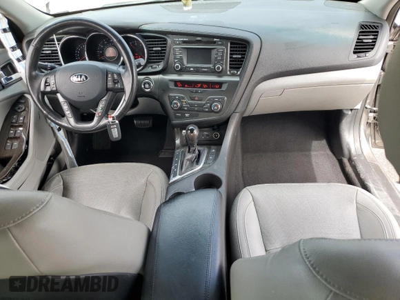 2013 Kia Optima EX with VIN 5XXGN4A79DG222138, listed as a Copart auction lot 56686335 with 85,801 mi miles and Salvage title. Bid and sale history available at DreamBid. Image 8.