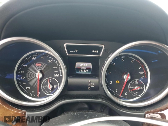 2017 Mercedes-Benz GLS 550 with VIN 4JGDF7DE7HA780580, listed as a Copart auction lot 64372904 with 141,331 mi miles and Salvage Title. Bid and sale history available at DreamBid. Image 9.