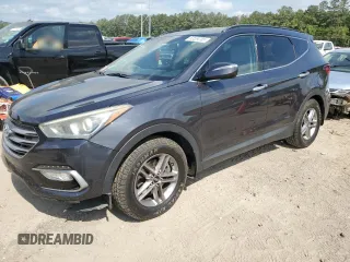 2017 Hyundai Santa Fe 2.4L with VIN 5XYZU3LB2HG494958, listed as a Copart auction lot 53554785 with 88,664 mi miles and Salvage title. Bid and sale history available at DreamBid. Image 1.