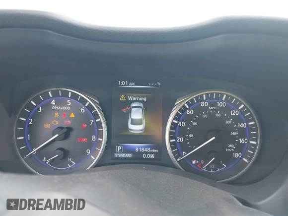 2014 Infiniti Q50 Premium with VIN JN1BV7AR0EM705304, listed as a IAAI auction lot 42619040 with 81,848 mi miles and . Bid and sale history available at DreamBid. Image 7.