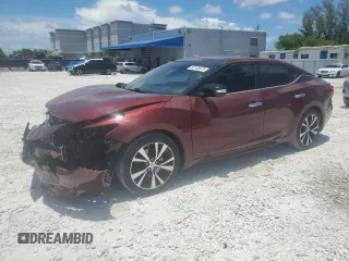 2016 Nissan Maxima SR with VIN 1N4AA6AP7GC395180, listed as a Copart auction lot 62188675 with 63,294 mi miles and Salvage title. Bid and sale history available at DreamBid. Image 1.