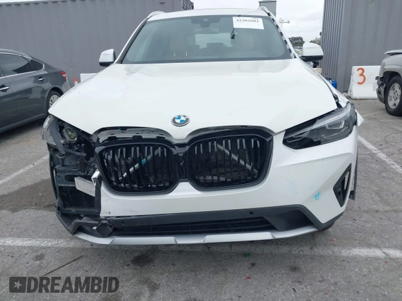 2024 BMW X3 sDrive30i with VIN 5UX43DP00R9W45986, listed as a IAAI auction lot 42202682 with 5,054 mi miles and . Bid and sale history available at DreamBid. Image 18.