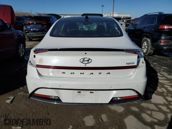 2021 Hyundai Sonata Hybrid Limited with VIN KMHL54JJ5MA024822, listed as a Copart auction lot 41741155 with 127,046 mi miles and Salvage Title. Bid and sale history available at carsss.com. Image 6.