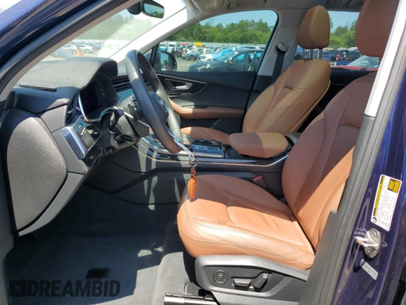 2021 Audi Q7 Premium with VIN WA1AJAF71MD041774, listed as a Copart auction lot 56676145 with 46,500 mi miles and Salvage title. Bid and sale history available at DreamBid. Image 7.