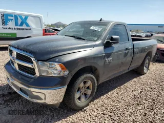 2022 Ram 1500 Tradesman with VIN 3C6JR6DG3NG210431, listed as a Copart auction lot 62762185 with 108,726 mi miles and Salvage title. Bid and sale history available at DreamBid. Image 1.