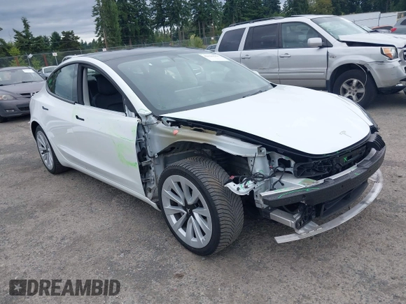 2023 Tesla Model 3 z VIN 5YJ3E1EA9PF431356, wystawiony jako IAAI lot #42620155 z przebiegiem 101 626 mil mil oraz . Historia ofert i sprzedaży dostępna na DreamBid. Obrazek 1.