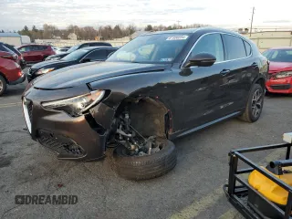 2019 Alfa Romeo Stelvio Ti with VIN ZASPAKBN8K7C45713, listed as a Copart auction lot 81956594 with Not provided miles and Salvage title. Bid and sale history available at DreamBid. Image 1.