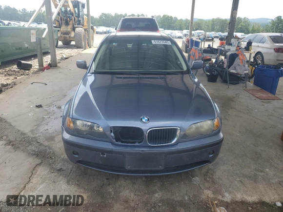2005 BMW 3 Series 325i with VIN WBAEV33415KX10041, listed as a Copart auction lot 61673545 with 117,294 mi miles and Salvage title. Bid and sale history available at DreamBid. Image 5.