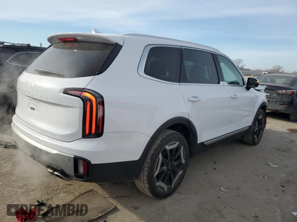 2024 Kia Telluride EX with VIN 5XYP34GC3RG497226, listed as a Copart auction lot 88254825 with 12,110 mi miles and Salvage Title. Bid and sale history available at DreamBid. Image 3.