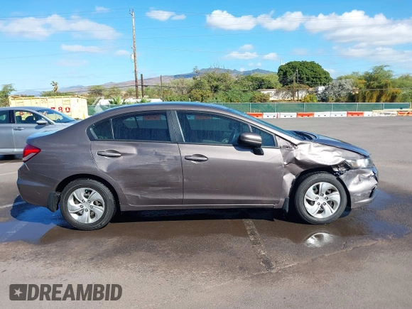 2015 Honda Civic LX with VIN 2HGFB2F54FH521831, listed as a IAAI auction lot 41378803 with 46,226 mi miles and . Bid and sale history available at DreamBid. Image 14.