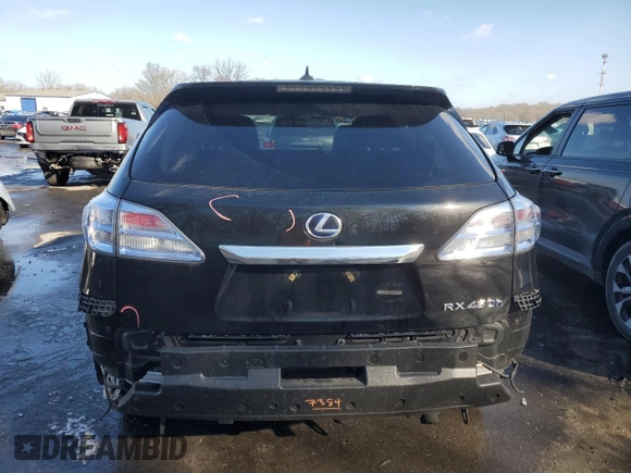 2012 Lexus RX 450h with VIN JTJZB1BA1C2407621, listed as a Copart auction lot 88302315 with 141,315 mi miles and Salvage title. Bid and sale history available at DreamBid. Image 6.