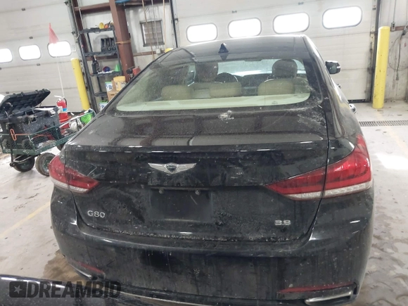 2018 Genesis G80 3.8L with VIN KMHGN4JE4JU232110, listed as a IAAI auction lot 41425938 with 108,170 mi miles. Bid and sale history available at carsss.com. Image 16.
