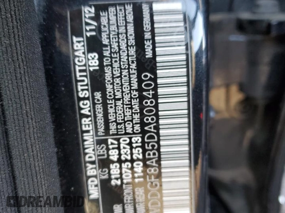 2013 Mercedes-Benz C 300 Sport with VIN WDDGF8AB5DA808409, listed as a Copart auction lot 88783355 with 145,395 mi miles and Salvage title. Bid and sale history available at DreamBid. Image 12.