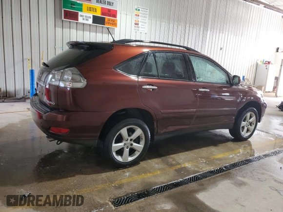 2008 Lexus RX with VIN JTJHK31U682033582, listed as a Copart auction lot 53038175 with 230,948 mi miles and Salvage Title. Bid and sale history available at carsss.com. Image 3.