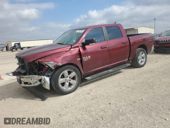 2019 Ram 1500 Classic Lone Star with VIN 1C6RR6LT2KS573700, listed as a Copart auction lot 44030265 with 87,115 mi miles and Salvage Title. Bid and sale history available at carsss.com. Image 1.