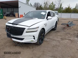 2024 Genesis GV80 z VIN KMUHBDSB9RU150422, wystawiony jako IAAI lot #41527174 z przebiegiem 41 956 mil mil oraz . Historia ofert i sprzedaży dostępna na DreamBid. Obrazek 17.