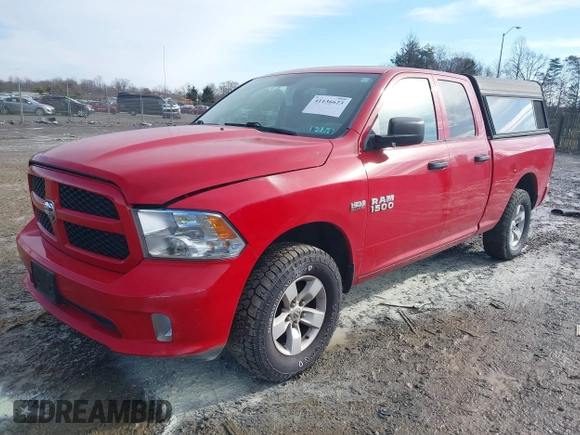 2017 Ram 1500 Express with VIN 1C6RR7FT2HS530792, listed as a IAAI auction lot 41136623 with Not Provided miles. Bid and sale history available at carsss.com. Image 2.