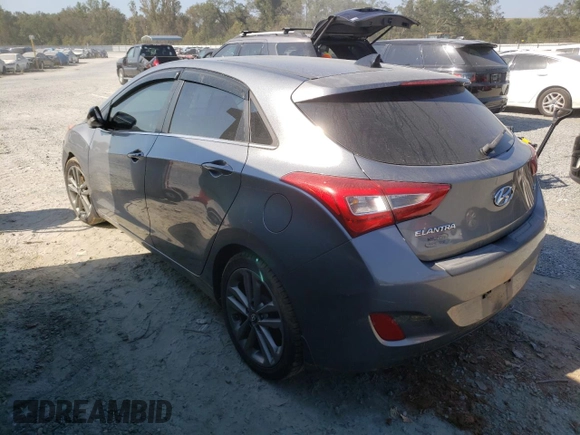 2016 Hyundai Elantra GT with VIN KMHD35LH5GU321649, listed as a Copart auction lot 74807984 with 0 mi miles and Salvage Title. Bid and sale history available at carsss.com. Image 2.