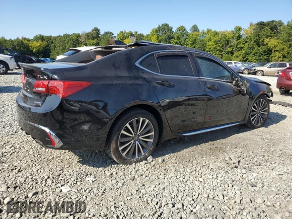 2018 Acura TLX w/Advance Pkg with VIN 19UUB3F77JA001807, listed as a Copart auction lot 71098594 with 83,510 mi miles and Salvage Title. Bid and sale history available at carsss.com. Image 3.