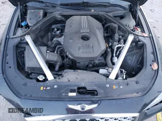 2021 Genesis G70 2.0T with VIN KMTG34LA0MU070213, listed as a Copart auction lot 82487324 with 29,149 mi miles and Salvage Title. Bid and sale history available at DreamBid. Image 12.
