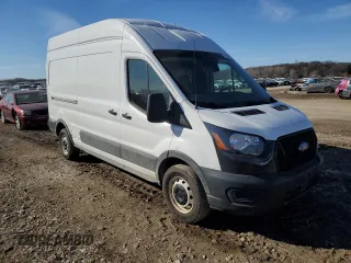 2021 Ford Transit Cargo with VIN 1FTBR1X87MKA46404, listed as a Copart auction lot 45162425 with 81,901 mi miles and Salvage Title. Bid and sale history available at DreamBid. Image 4.