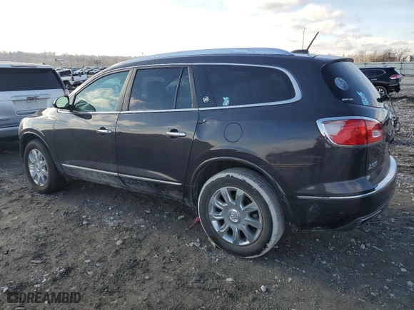 2017 Buick Enclave Leather with VIN 5GAKRBKDXHJ319763, listed as a Copart auction lot 43574925 with 131,002 mi miles and Salvage Title. Bid and sale history available at carsss.com. Image 2.