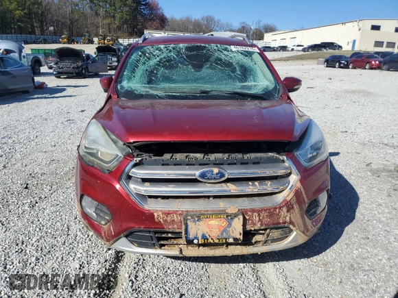 2017 Ford Escape Titanium with VIN 1FMCU0JDXHUD15309, listed as a Copart auction lot 46762215 with Not Provided miles and Salvage Title. Bid and sale history available at carsss.com. Image 5.