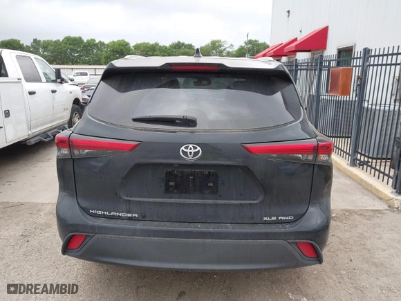 2023 Toyota Highlander L with VIN 5TDKDRBHXPS046057, listed as a IAAI auction lot 41961550 with 43,422 mi miles. Bid and sale history available at carsss.com. Image 16.