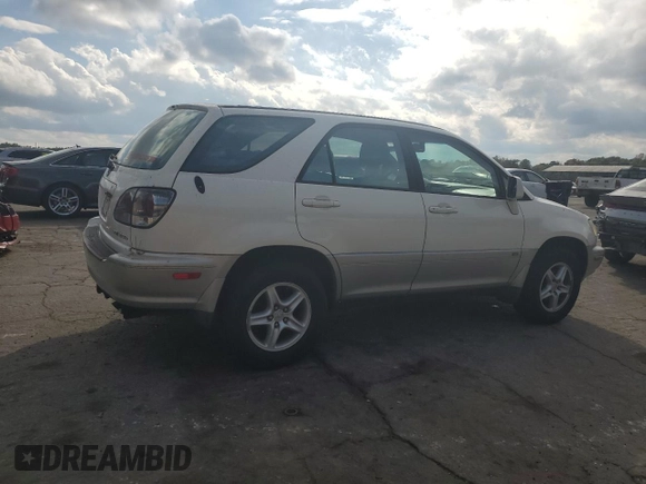 2001 Lexus RX 300 with VIN JTJGF10UX10093095, listed as a Copart auction lot 79844804 with 159,540 mi miles and Salvage Title. Bid and sale history available at carsss.com. Image 3.