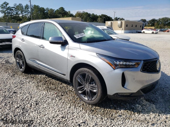 2023 Acura RDX w/A-Spec Package with VIN 5J8TC1H67PL002504, listed as a Copart auction lot 76473054 with 0 mi miles and Salvage Title. Bid and sale history available at carsss.com. Image 4.