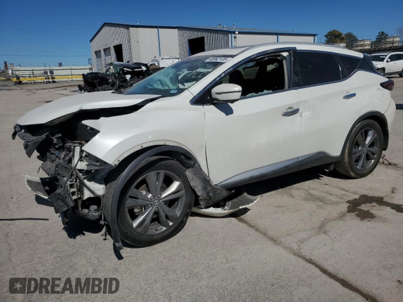 2020 Nissan Murano Platinum с VIN 5N1AZ2DJ3LN116837, выставлен на аукционе Copart как лот 46962105 с пробегом 70 097 миль миль и Списание • Salvage title. История ставок и продаж доступна на DreamBid. Изображение 1.